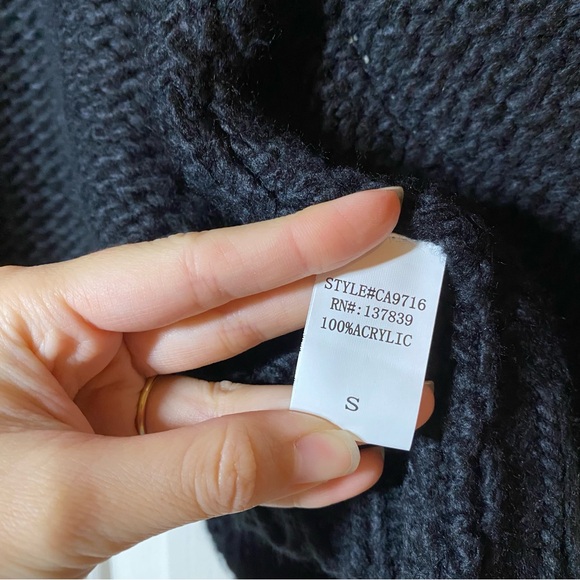 Anthropologie Black Cardigan with Yellow Smiley Faces - Picture 7 of 8